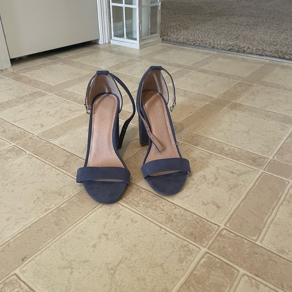 Charlotte Russe Blue Suede Heels